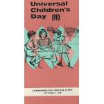 Pakistan Fdc 1970 Brochure & Stamp Universal Children's Day