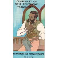 Pakistan Fdc 1976 Brochure & Stamp Save Alexander Graham Bell