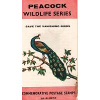 Pakistan Fdc 1976 Brochure & Stamps Wildlife Series Peacock