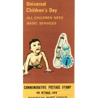 Pakistan Fdc 1976 Brochure & Stamp Universal Children's Day