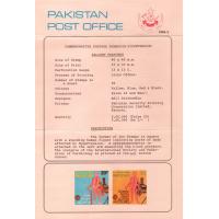 Pakistan Fdc 1978 Brochure & Stamps World Hypertension Month