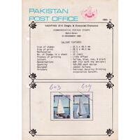 Pakistan Fdc 1983 Brochure & Stamps Asian Yachting Champions