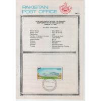 Pakistan Fdc 1987 Brochure & Stamp New Parliament House