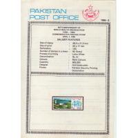 Pakistan Fdc 1988 Brochure & Stamp World Health Organization