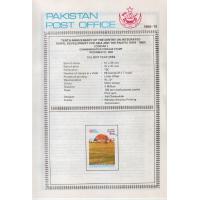 Pakistan Fdc 1989 Brochure & Stamp Cirdap