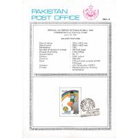 Pakistan Fdc 1991 Brochure Stamp Special Olympics Disabled