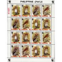 WWF Philippine 2004 Stamps Birds Endangered Owls MNH