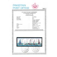 Pakistan Fdc 1999 Brochure & Stamps Asian Sailing Championship