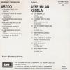 Indian Cd Arzoo Aayee Milan Ki Bela EMI CD