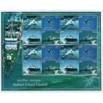 India 2008 Stamps Sheet Coast Guard Helicopter Ship Aircraft