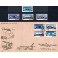 India Fdc & Stamp Mail Carrying Aircrafts Boeing Etc